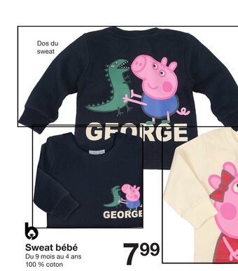 Zeeman Sweat bébé offre