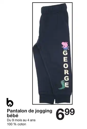 Zeeman Pantalon de jogging bébé offre