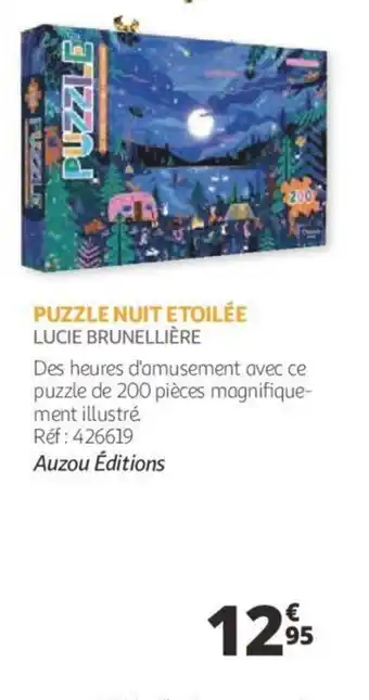 Auchan Puzzle nuit etoilée offre