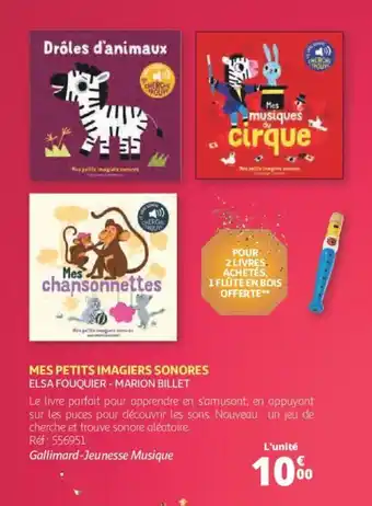 Auchan Mes petits imagiers sonores offre
