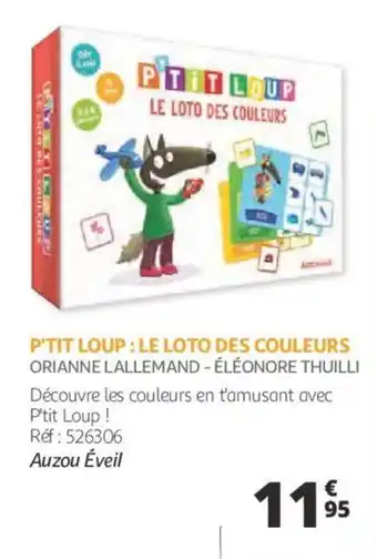 Auchan P'tit loup : le loto des couleurs offre