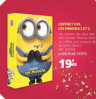 Auchan Coffret XXL les minions 1 et 2 offre