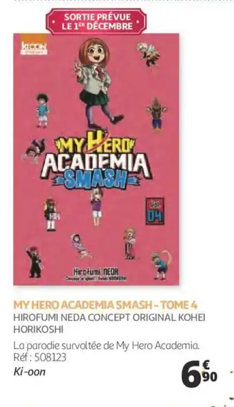 Auchan My hero academia smash - tome 4 offre