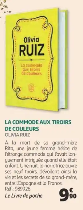 Auchan La commode aux tiroirs de couleurs offre