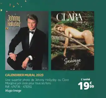 Auchan Calendrier mural 2023 offre
