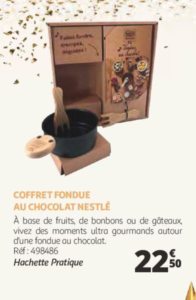Promo Coffret fondue au chocolat nestlé chez Auchan