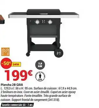Bricorama Plancha 2b Gaia offre