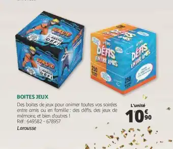 Auchan Boites jeux offre