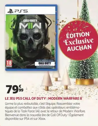 Auchan Le jeu PS5 call of duty : modern warfare II offre
