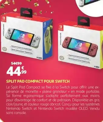 Auchan Split pad compact pour switch offre