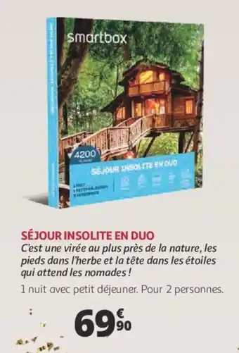 Auchan Séjour insolite en duo offre