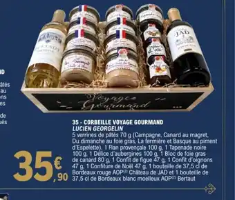 E.Leclerc Corbeille Voyage Gourmand Lucien Georgelin offre