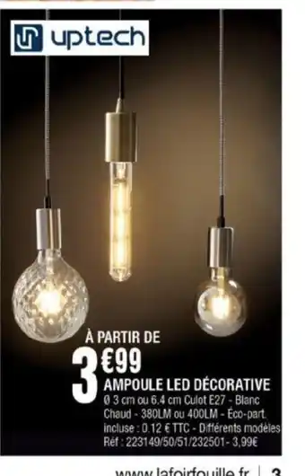 La Foir'Fouille Ampoule Led Decorative offre