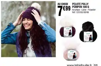 La Foir'Fouille Pelote Polly Pompon 100g offre
