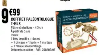 La Foir'Fouille Coffret Paléontologie T-Rex offre