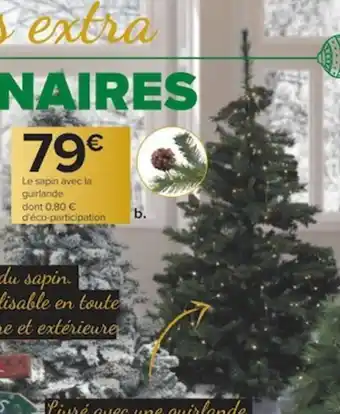 Carrefour Sapin Sirius Avec Pommes de Pins offre