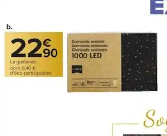 Carrefour Guirlande Lumineuse 1000 Led Animée offre