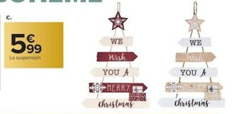 Carrefour Décoration a Suspendre offre