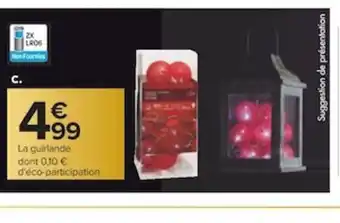 Carrefour Guirlande Lumineuse Led Boules de Coton offre