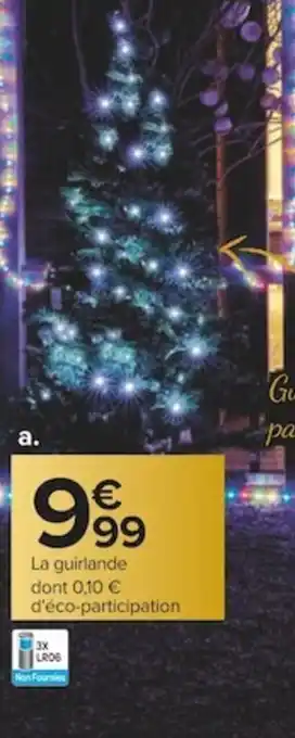 Carrefour Guirlande Electrique Micro-Led offre
