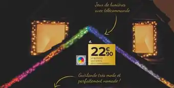 Carrefour La Guirlande Multi-Couleurs Et Multi Fonctions offre