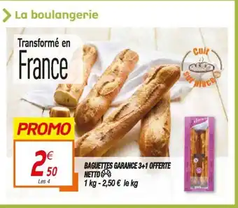 Netto Baguettes Garanche offre