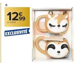 Carrefour Exclusivité Coffrets Mugs Gourmands offre