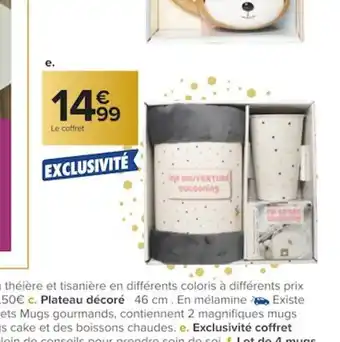 Carrefour Exclusivité Coffret cocooning Mug offre