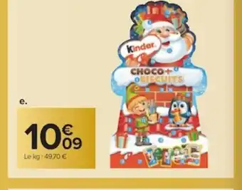 Carrefour Calendrier Choco Biscuit Kinder offre