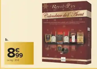 Carrefour Calendrier de l'Avent Royal Des Lys Abtey offre