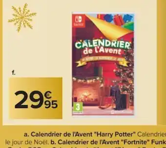 Carrefour Jeu Calendrier de l'Avent Pour Nintendo Switch offre