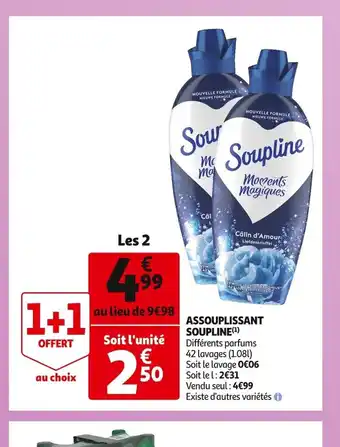 Auchan Supermarché Assouplissant Soupline offre