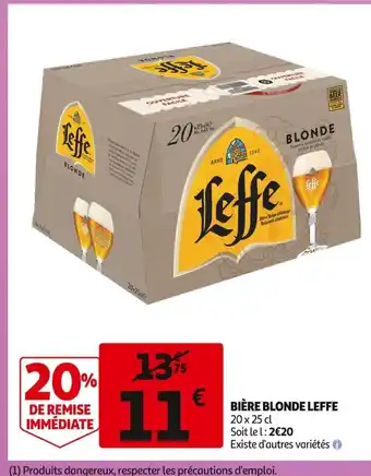 Auchan Supermarché Biere Blonde Leffe offre