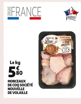 Morceaux de Coq Société Nouvelle de Volaille