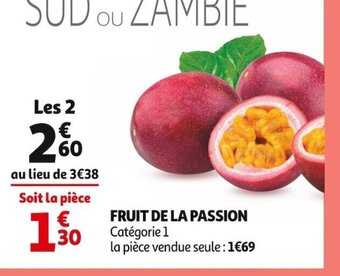 Auchan Supermarché Fruit de La Passion offre