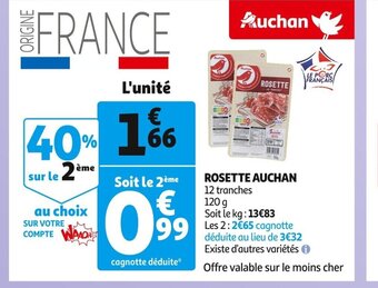 Auchan Supermarché Rosette Auchan offre