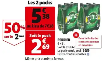 Auchan Supermarché Perrier perrier offre
