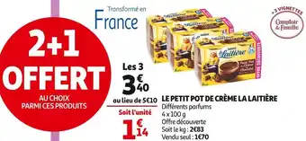 Auchan Supermarché Nestlé le petit pot de crème offre