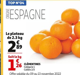 Auchan Clémentines offre
