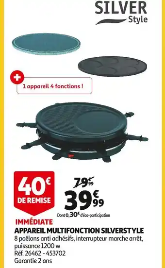 Auchan Silverstyle appareil multifonction offre