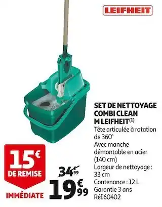 Leifheit set de nettoyage combi clean m