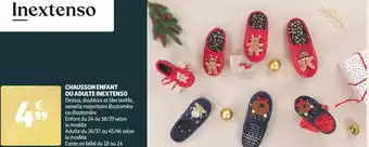 Auchan In extenso chausson enfant ou adulte offre