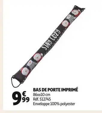 Auchan Bas de porte imprimé offre