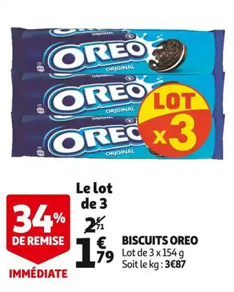 Auchan Oreo biscuits offre
