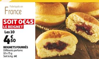 Auchan Beignets fourrés offre