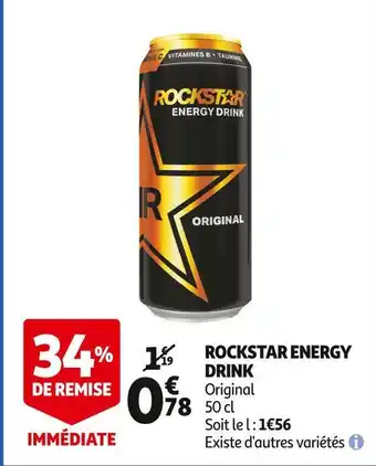 Auchan Rockstar rockstar energy drink offre