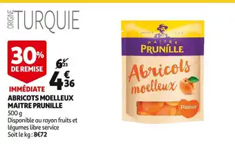 Auchan Maitre prunille abricots moelleux offre