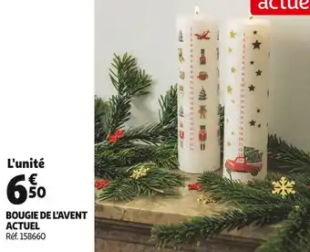 Auchan Actuel bougie de l'avent offre