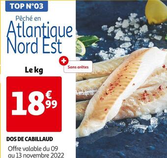 Auchan Dos de cabillaud offre
