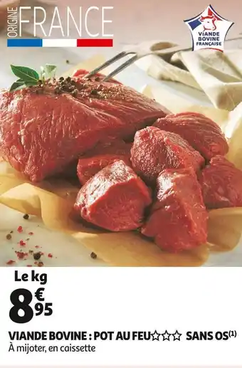 Viande bovine : pot au feu sans os